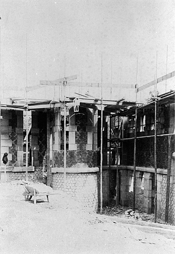 Château : état d'avancement des travaux le 19/06/1891.