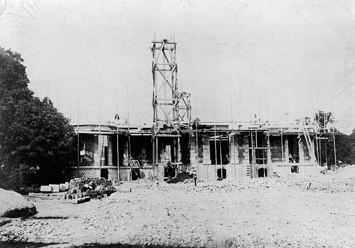 Chateau : état d'avancement des travaux le 19/06/1891.