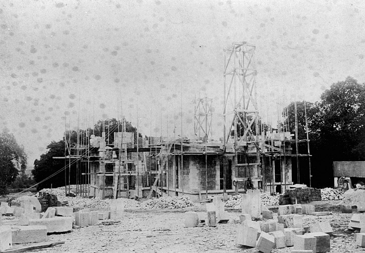 Château : état d'avancement des travaux le 02/07/1891.