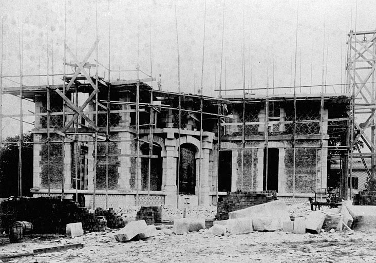 Château : état d'avancement des travaux le 23/07/1891.