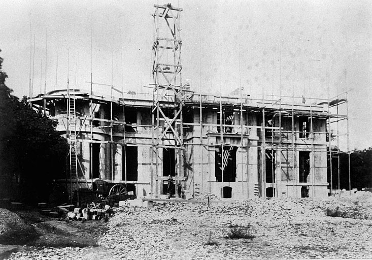 Château : état d'avancement des travaux le 20/08/1891.