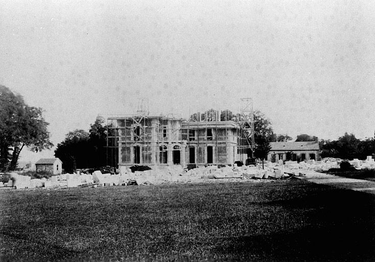 Château : état d'avancement des travaux le 20/08/1891.