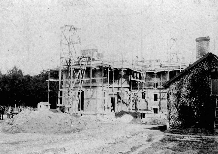 Château : état d'avancement des travaux le 20/08/1891.