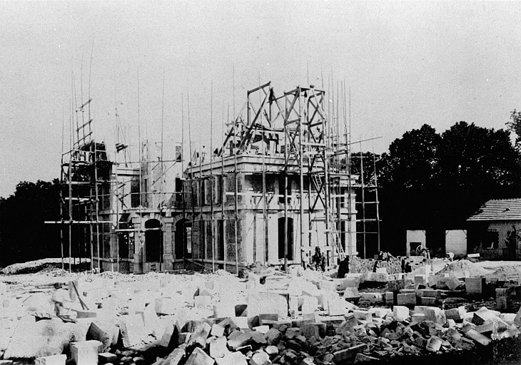 Château : état d'avancement des travaux le 08/09/1891.