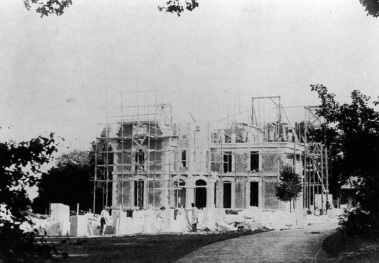 Château : état d'avancement des travaux le 08/09/1891.
