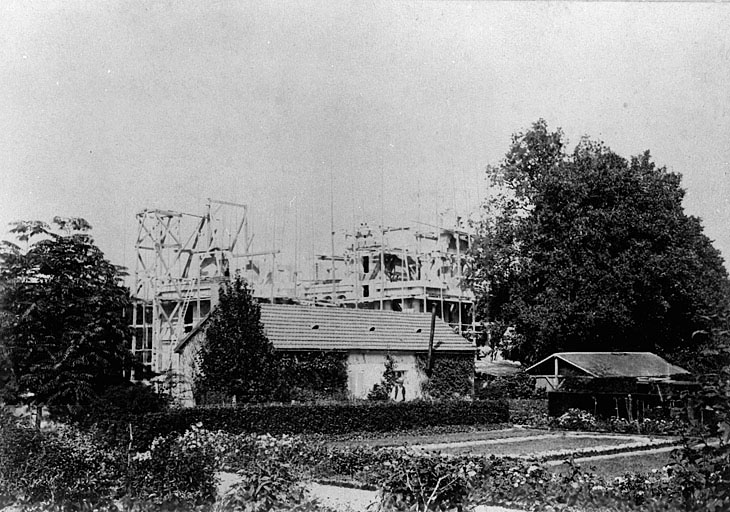 Château : état d'avancement des travaux le 08/09/1891.