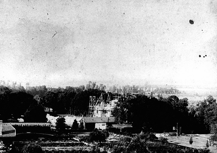 Château : état d'avancement des travaux le 08/09/1891.