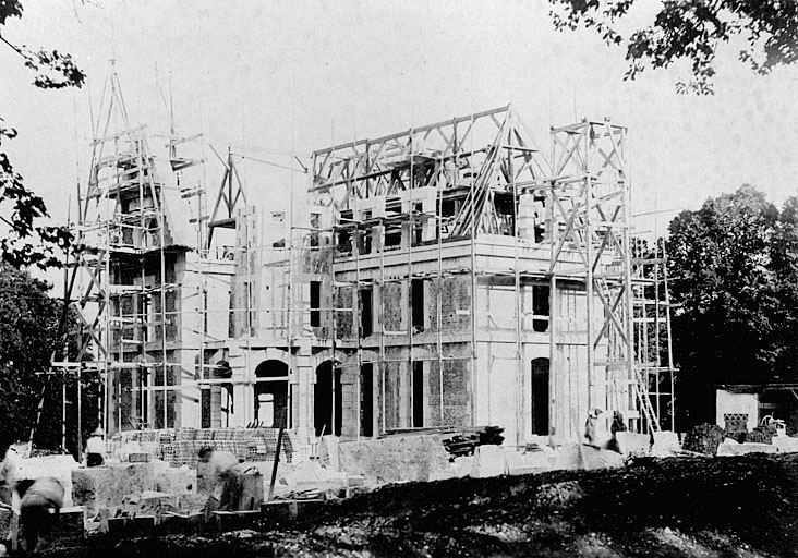 Château : état d'avancement des travaux le 19/09/1891.