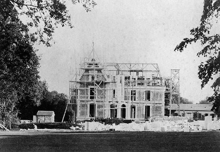 Château : état d'avancement des travaux le 19/09/1891.