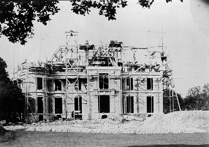 Château : état d'avancement des travaux le 03/10/1891.