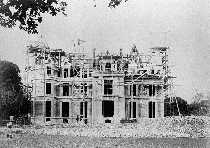 Château : état d'avancement des travaux le 06/11/1891.