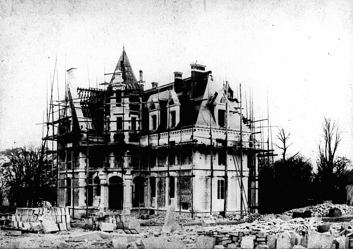 Château : état d'avancement des travaux le 02/12/1891.