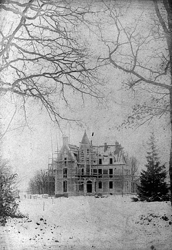 Château : état d'avancement des travaux le 16/01/1892.