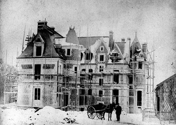 Château : état d'avancement des travaux le 16/01/1892.