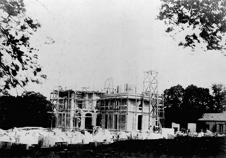 Château : état d'avancement des travaux le 20/08/1891.