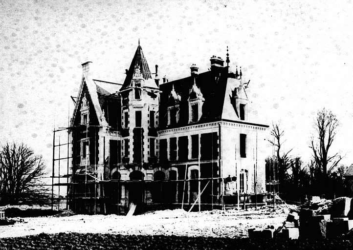 Château : état d'avancement des travaux le 31/03/1892.
