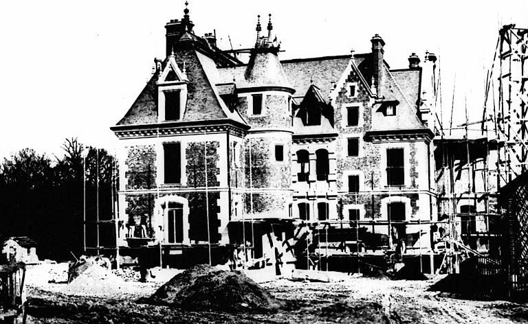 Château : état d'avancement des travaux le 31/03/1892.