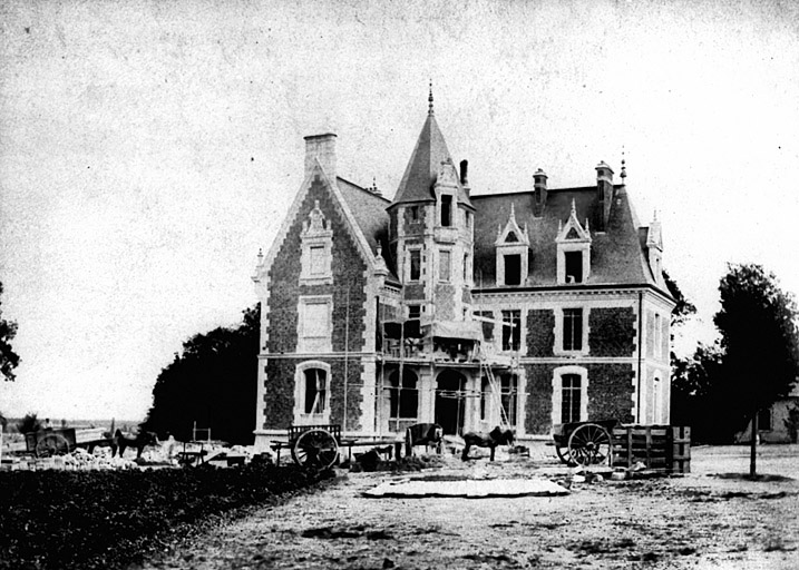 Château : état d'avancement des travaux le 25/06/1892.