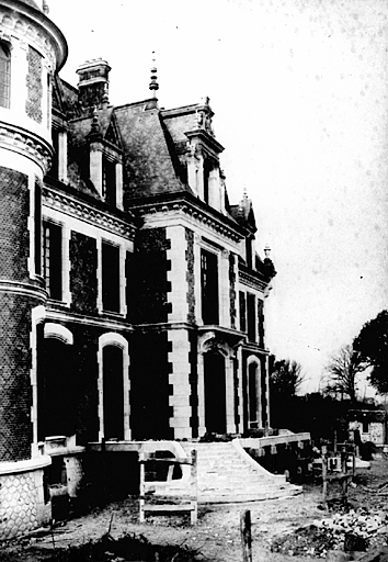 Château : état d'avancement des travaux le 17/11/1892.
