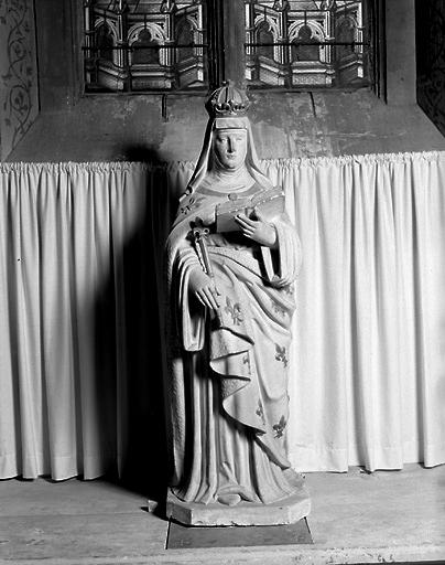 Statue (demi-nature) : Sainte Radegonde de Poitiers