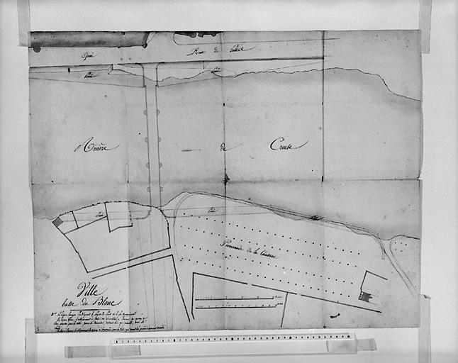 Plan des abords du pont.