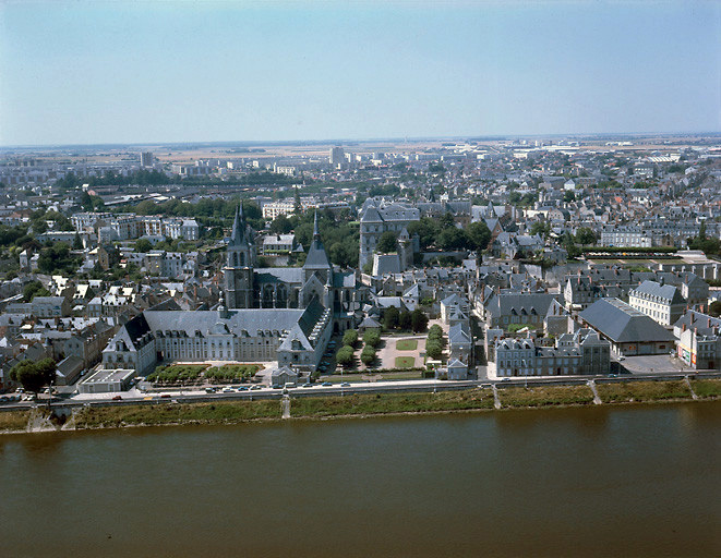 Vue aérienne en 1950.