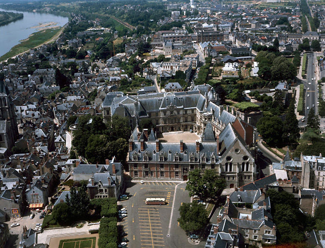 Vue aérienne en 1950.