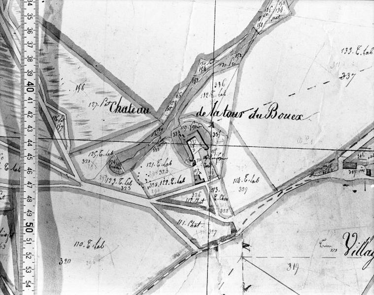 Plan cadastral 1810, sans échelle.