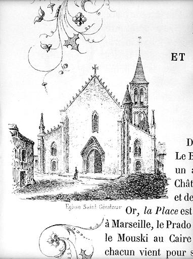 L'église en 1882.