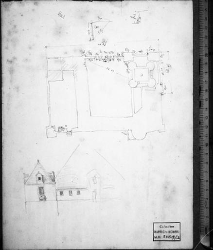 Croquis d'ensemble par V. Ruprich-Robert, vers 1860.