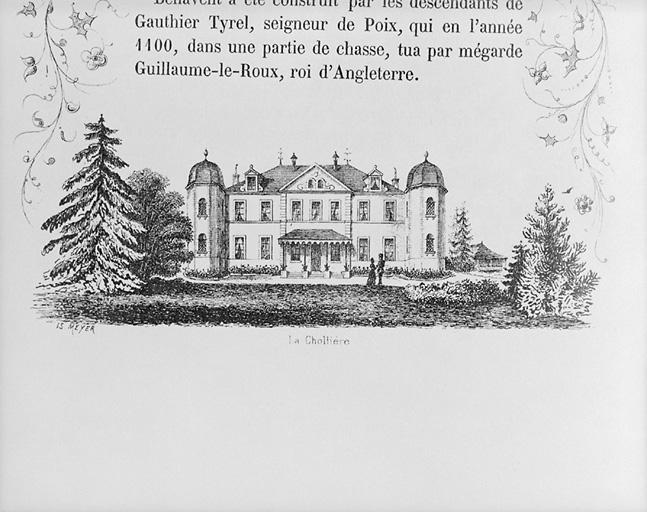Le château en 1854.