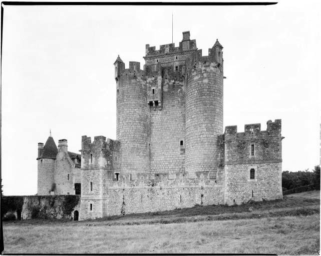 Le donjon et la partie ouest du logis, vus du nord-ouest.