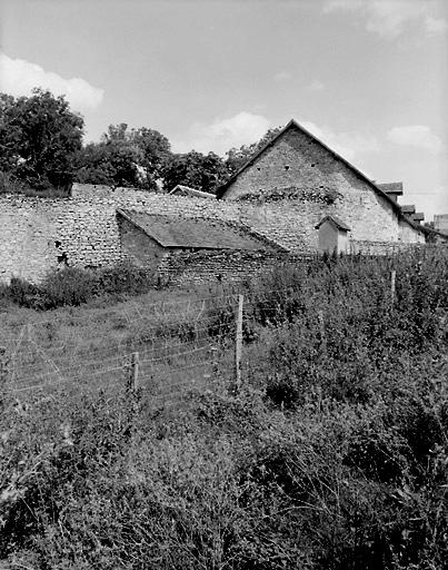 Vestiges du mur d'enceinte côté ouest.