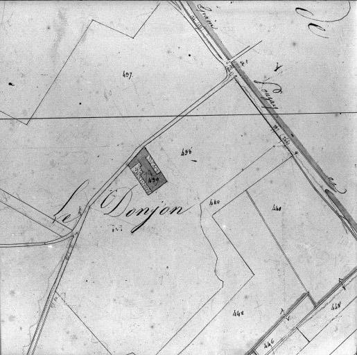 Extrait du plan cadastral ancien, section A3, 1831.