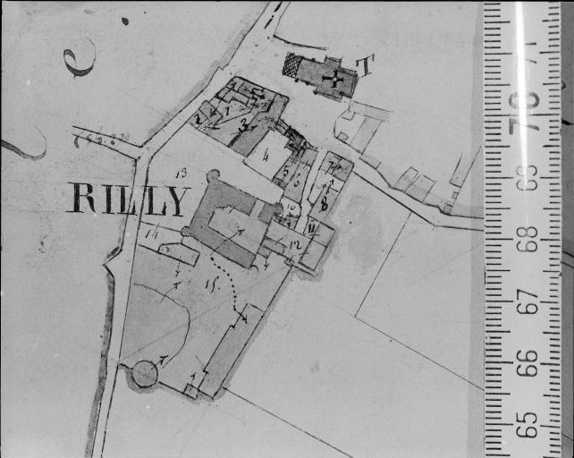 Extrait du plan cadastral ancien, section C1, 1832.