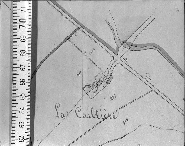 Extrait du plan cadastral napoléonien, section C2, 1831.