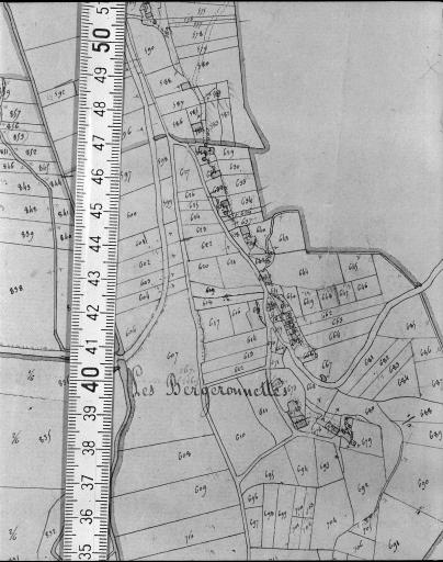 Extrait du plan cadastral napoléonien, section C2, 1831.