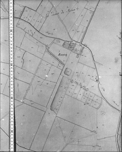 Extrait du plan cadastral napoléonien, section E2, 1831.