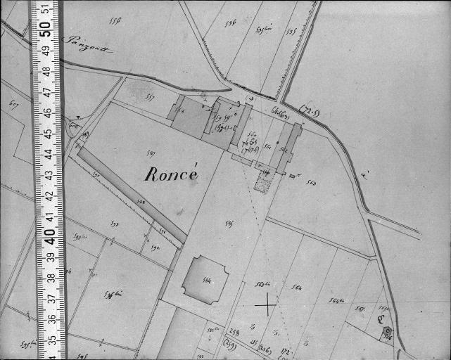 Extrait du plan cadastral napoléonien, section E2, 1831.