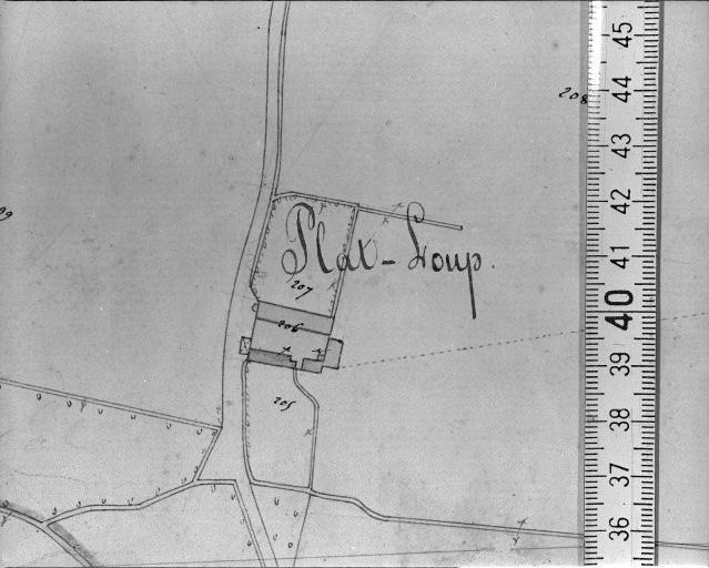 Extrait du plan cadastral napoléonien section F1, 1831.