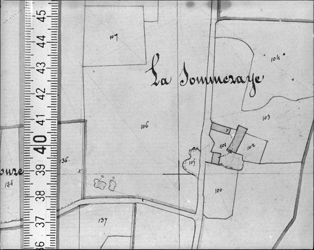 Extrait du plan cadastral napoléonien, section A1, 1832.