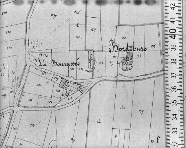 Extrait du plan cadastral napoléonien, section A1, 1832.