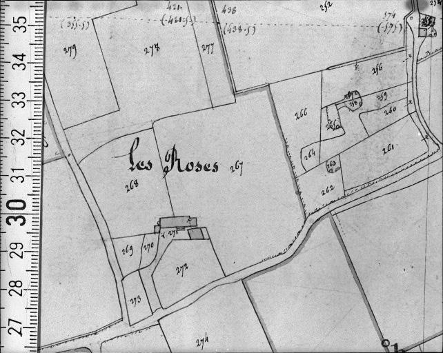 Extrait du plan cadastral napoléonien, section A1, 1832.