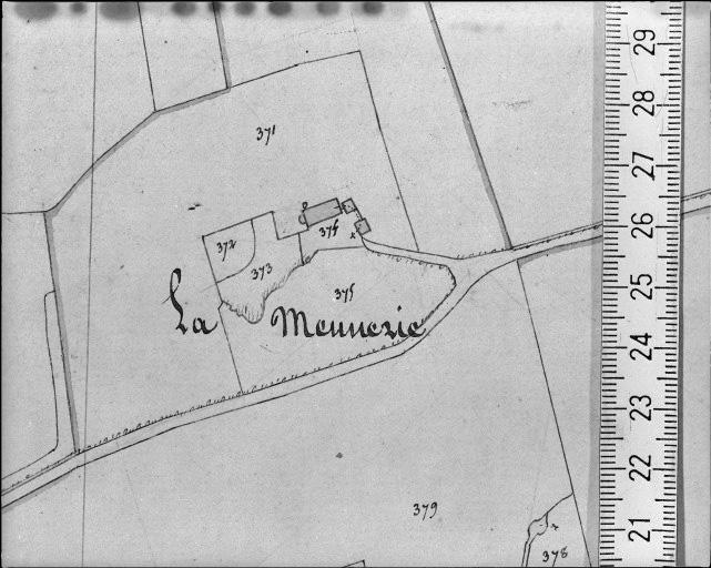 Extrait du plan cadastral napoléonien, section A1, 1832.