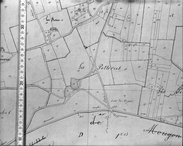 Extrait du plan cadastral napoléonien, section A1, 1832.