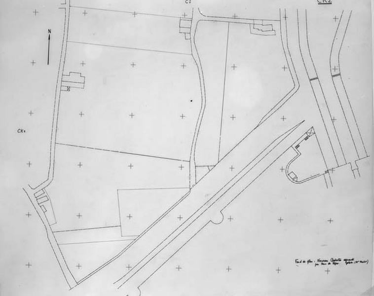 Ancien cadastre restitué par rapport au cadastre révisé en 1972 et 1979, au 1/500e par M.Guérid et D.Talaga, section CK2.