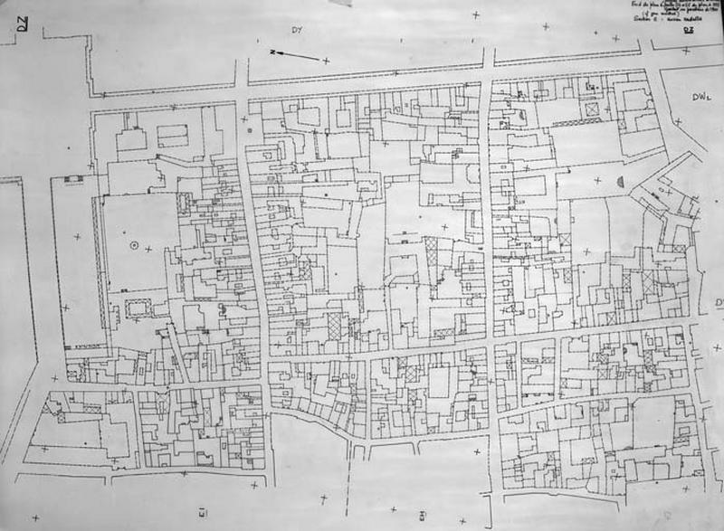 Ancien cadastre restitué par rapport au cadastre révisé en 1972 et 1979, au 1/500e par M.Guérid et D.Talaga, section DZ.