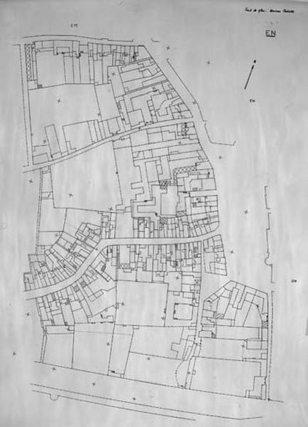 Ancien cadastre restitué par rapport au cadastre révisé en 1972 et 1979, au 1/500e par M. Guérid et D. Talaga, section EN.