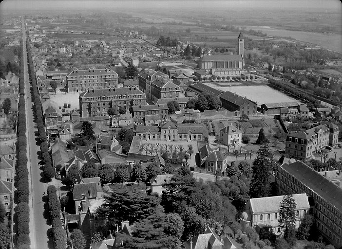 Vue aérienne en 1951.