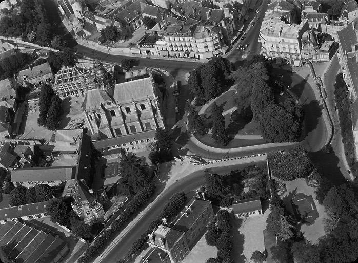 Vue aérienne en 1955.